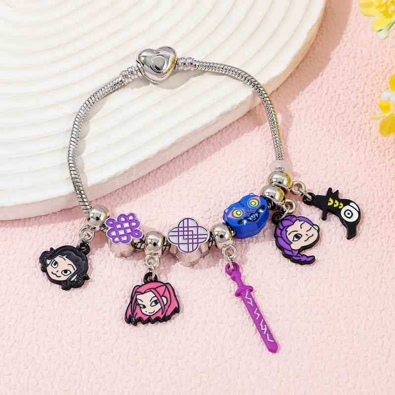 DIY K-Pop Demon Hunters - Inspired Charm - Gems Bracelet